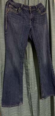 Ariat Turquoise Low Rise Bootcut Western Bling Jeans Early 2010’s 32R